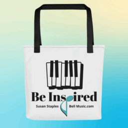 Be Inspired!! Music Book Tote bag